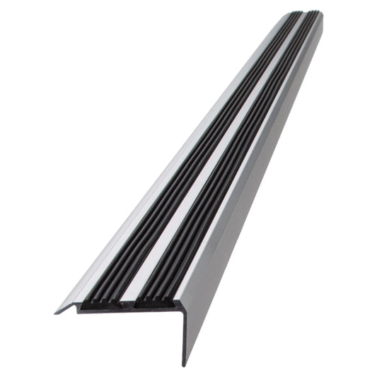 Stair Edge Nosing - Grey / Black - Trim Step Nose Edging Nosings Carpet 900mm