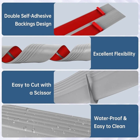 12M Stair Nosing Non-Slip Edge Trim Vinyl Step Nose Edging Nosings Self Adhesive