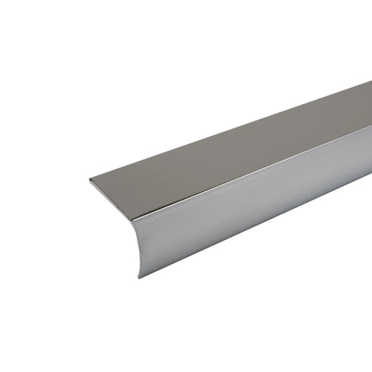 Aluminium Anti Slip Stair Nosing Bullnose Trim Step Edge Profile 57x 40mm x3.22m