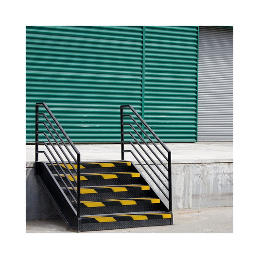 Stair Nosing GRP Anti-Slip Black/Yellow 0.75m x 55mm x 55mm DDA Compliant Safety