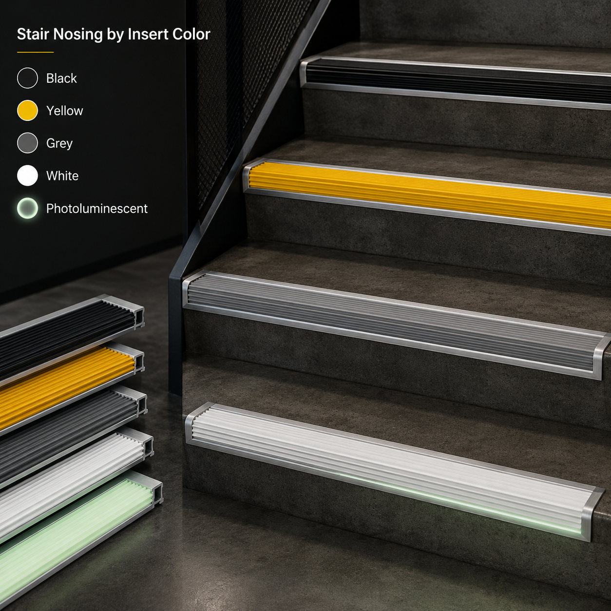 Stair Nosing by Insert Colour