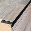 Edge Vinyl Profile Trim LVT C25 900x44mm Anodised Aluminium Stair Nosing