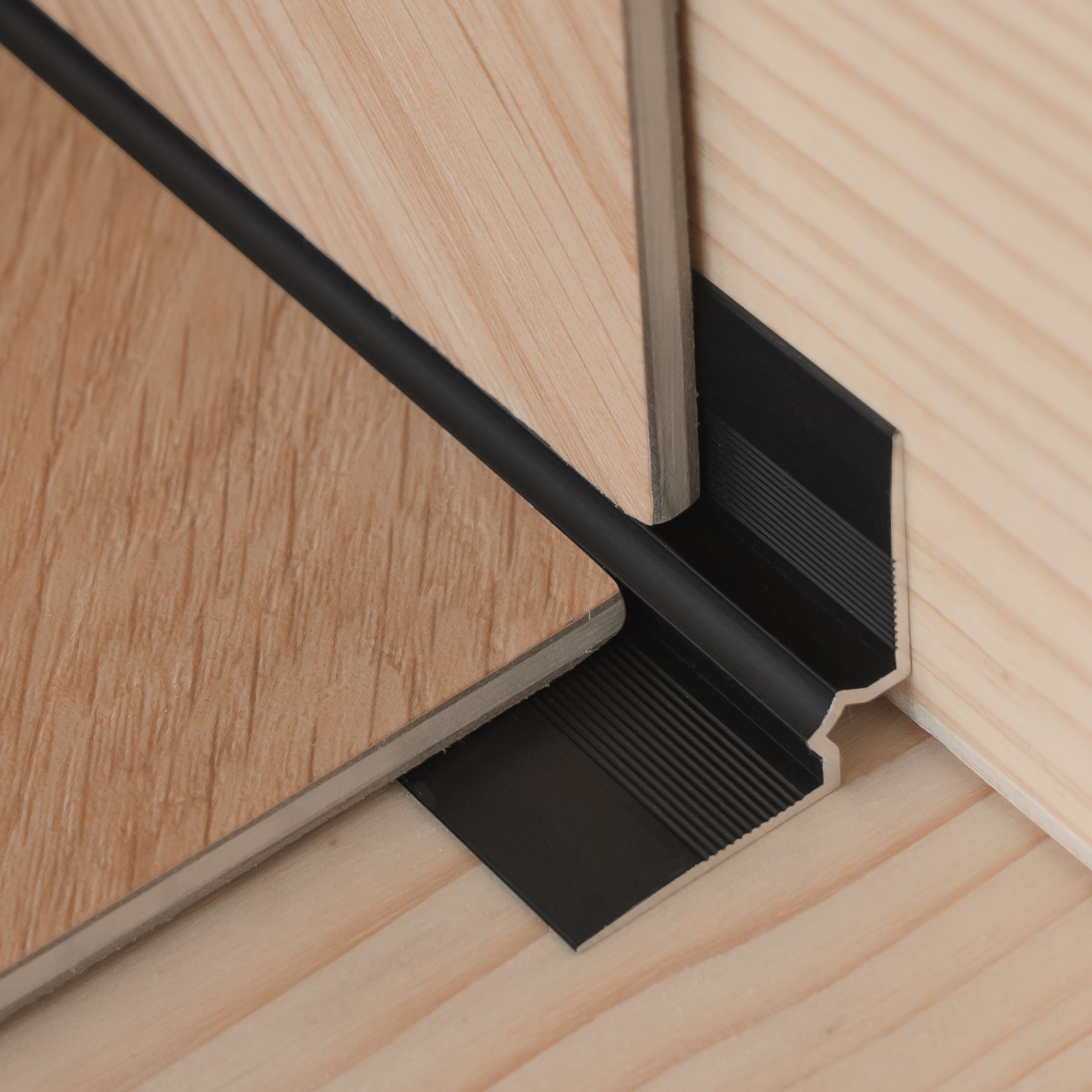 Inner Corner Stair Nosing Edge Profile Trim LVT C31 900mm Anodised Aluminium