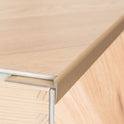 Edge Vinyl Profile Trim LVT C27 900x44mm Anodised Aluminium Stair Nosing