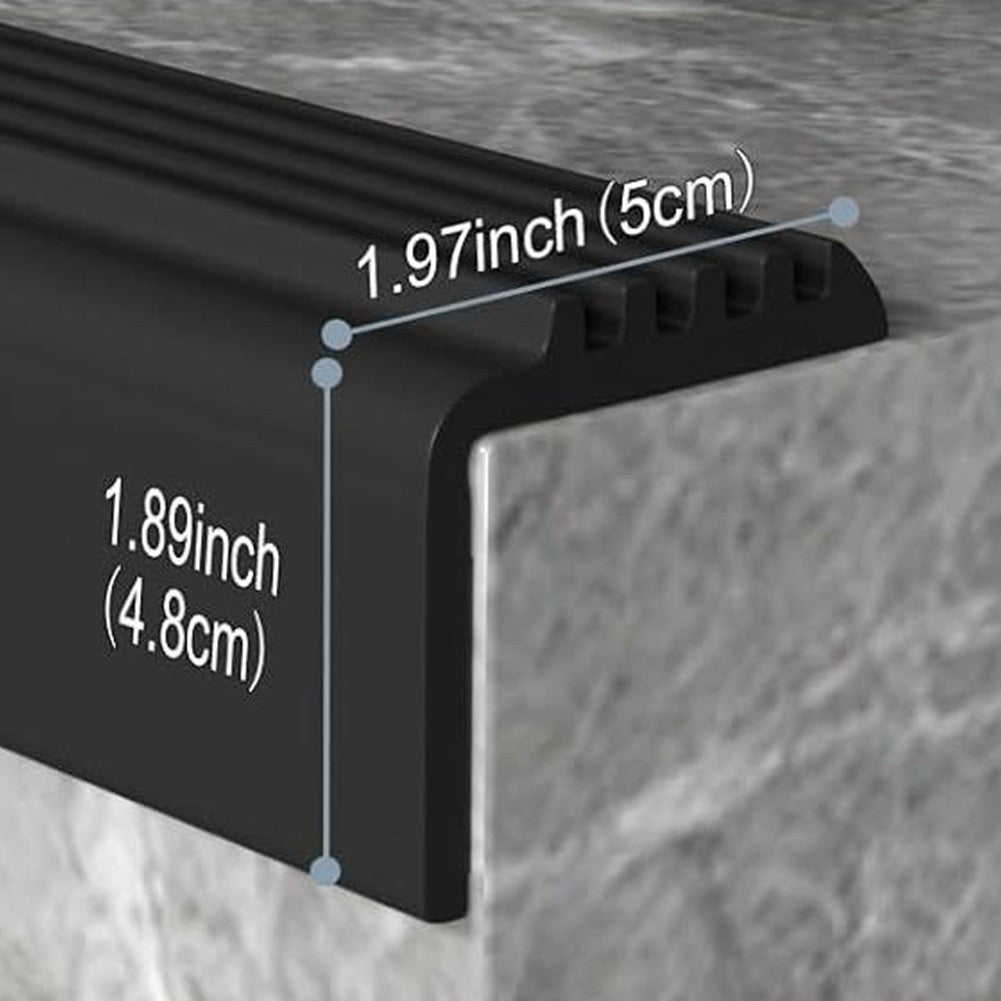 Non Slip Indoor Outdoor Stair Edge Protector 10FT Vinyl Rubber Material