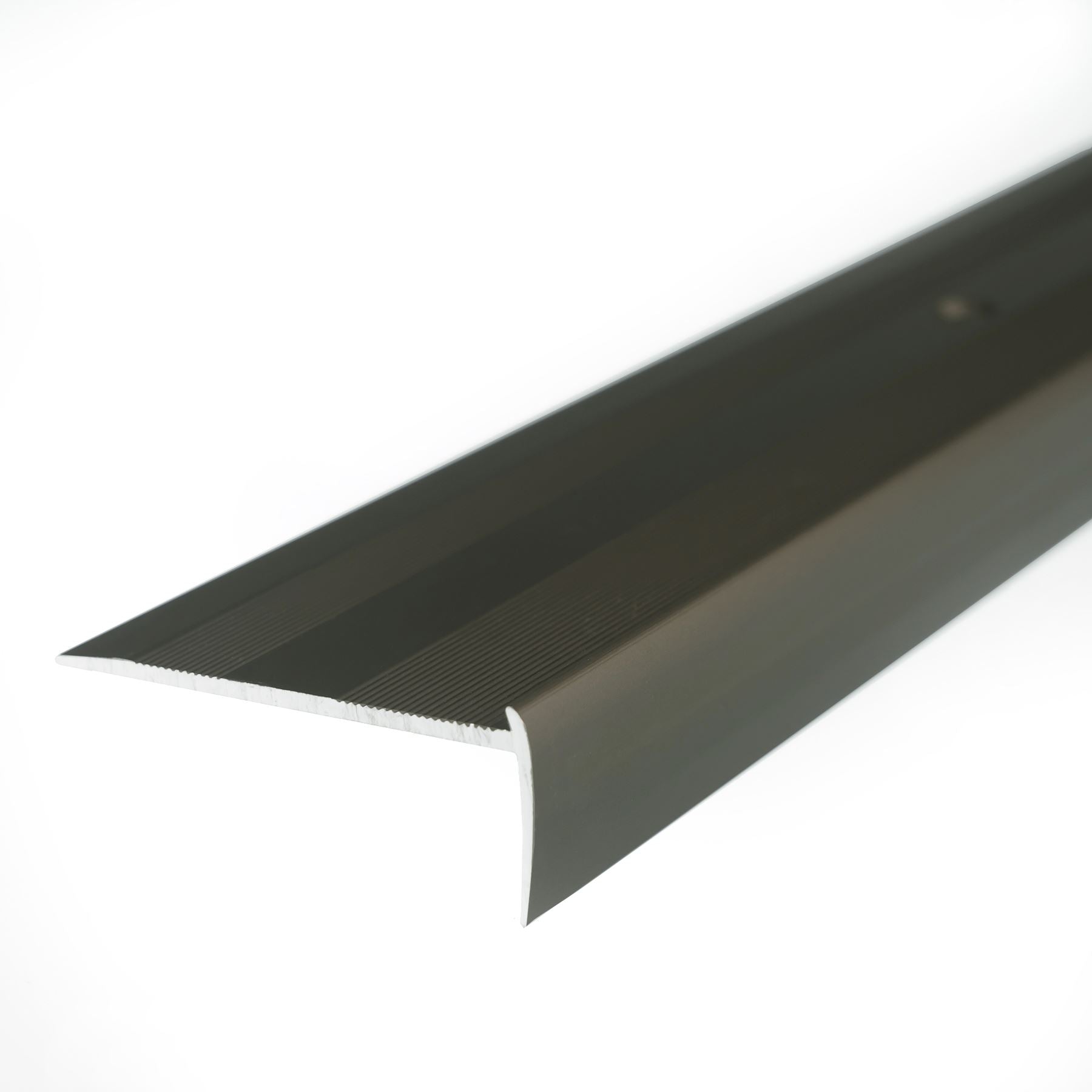 Edge Vinyl Profile Trim LVT C25 900x44mm Anodised Aluminium Stair Nosing