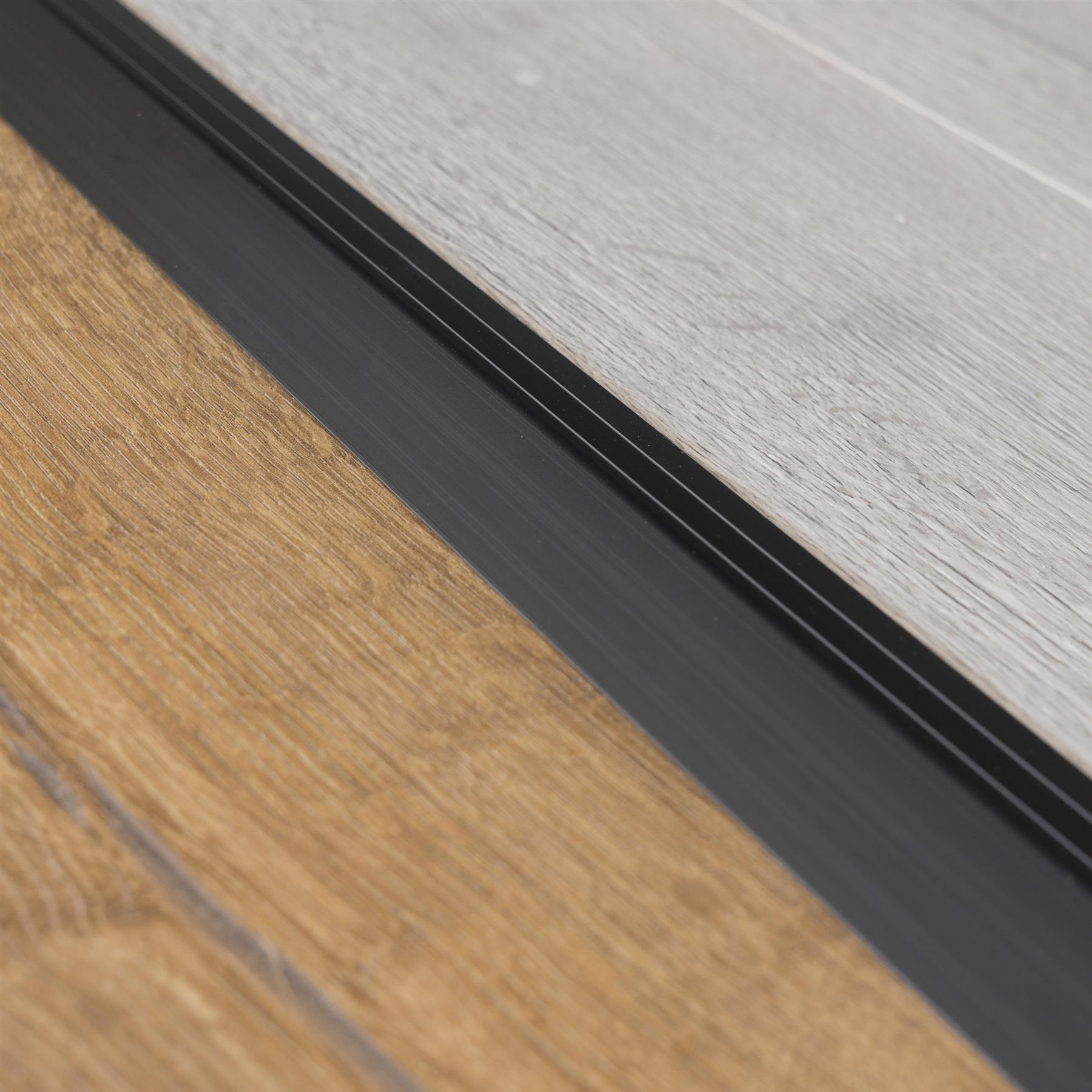 Transition ramp aluminium Self-adhesive 900x41x16mm floor bar ramp edge trim