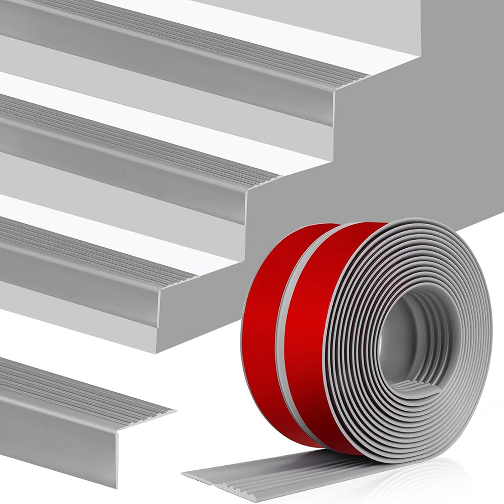 1X(Stair Edge Trim Self Adhesive Stair Nosing Molding Trim Non-Slip Rubber6007
