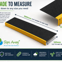 Anti Slip Stair Tread Covers Step Nosing Heavy Duty Non-Slip GRP 500mm - 3600mm