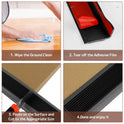 Rubber Stair Nosing Self Adhesive Vinyl Non-Slip Step Edge Trim Bullnose Strips