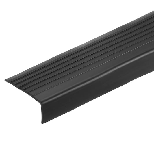 3.2Ft Stair Nosing, 3cm PVC L Shape Step Edges Protector, Black  