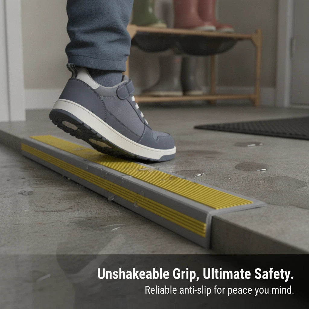 Self Adhesive Stair Edge Protector Anti Slip PVC Stair Nosing, for Tile Steps