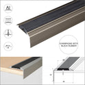 Aluminium Stair Nosing Edge Trim Step Nose Edging Nosings For Carpet,Wood... A38