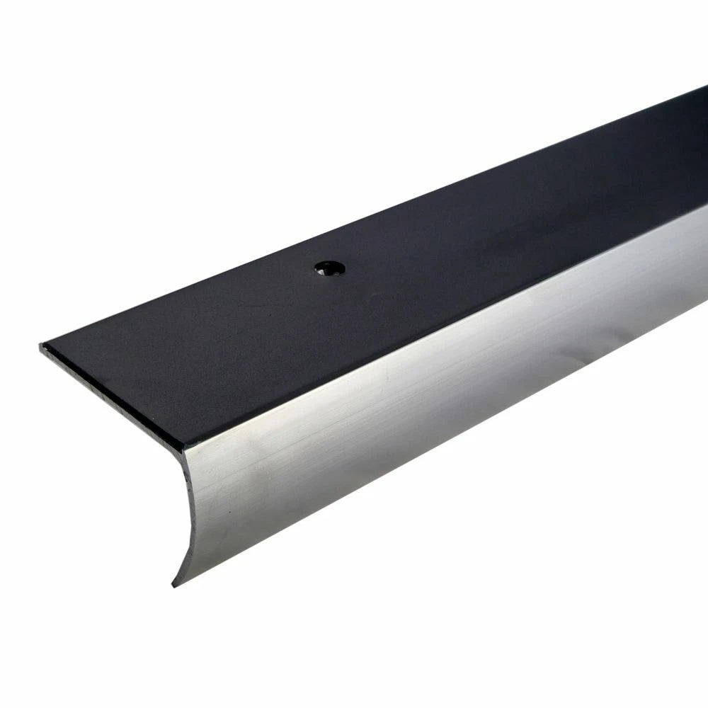 Aluminium Anti Non Slip Bullnose Stair Nosing Step Edging Trim Profile 57x 40mm