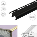 2.5m ANTI-SLIP STAIR NOSING EDGE TRIM STEP NOSE EDGING NOSINGS FOR TILES A81