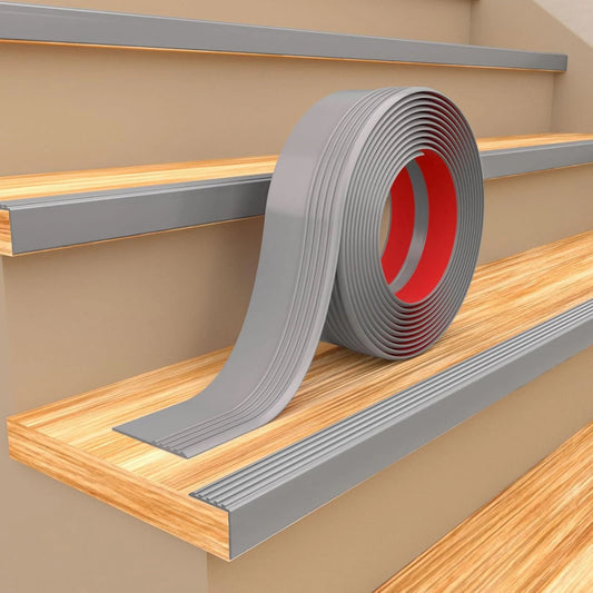 Stair Anti Slip Nosing,Self Adhesive Flexible Rubber Angle Edging Strip 10METERS
