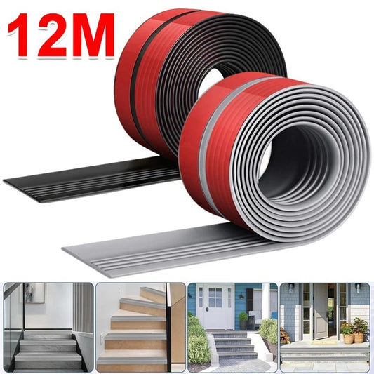12M Stair Nosing Non-Slip Edge Trim Vinyl Step Nose Edging Nosings Self Adhesive