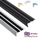Aluminium Stair Nosing Edge Trim Step Nose Edging Nosings Carpet Silver