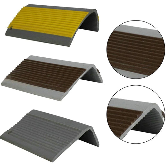 PVC Stair Nosing Non Slip RDO Rubber Angle 50*25mm Step Edge Bullnose Quality