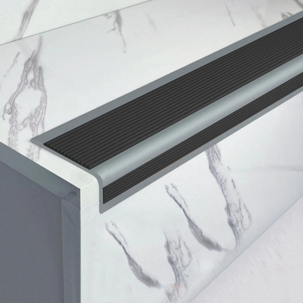 2 Metre PVC Stair Nosing Anti-Slip Edge Trim Protector Step Cover Self-Adhesive