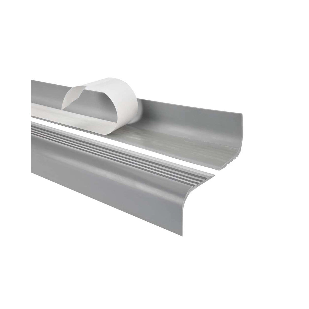 Stair Nosing Black PVC Non-Slip Self Adhesive 52x40mm 2.0m Flexible Grip Safety