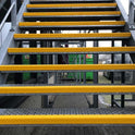 Yellow GRP Stair Nosings Heavy-Duty Anti-Slip Safety Tread Step Edge Protection