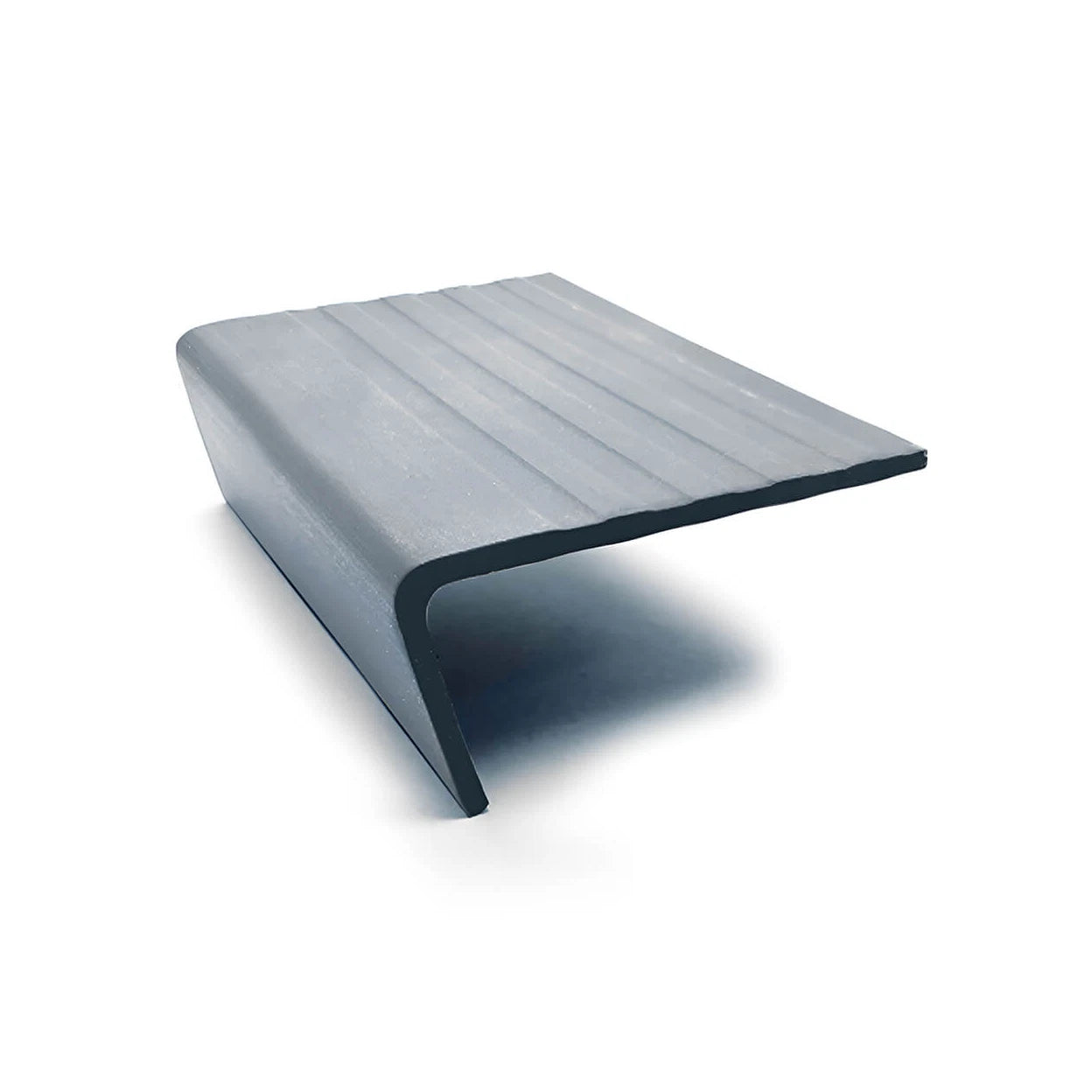 Stair Nosing PVC Dolphin Grey 75mm Tread x 34mm Riser 2.75m Slip-Resistant Ideal