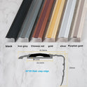 Adhesive Aluminum Rubber Anti Slip Stair Nosing For Stair iron grey