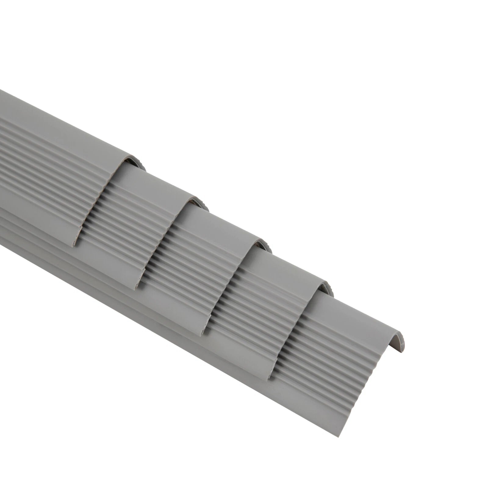 15PC Step Edge Trim Stair Nosing Rubber 90cm Non-Slip Bullnose Strip 50x25mm