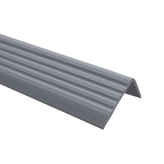 Grey Stair Nosing 1.18m 735-ND Anti Slip 40x25mm Flexible Self-Adhesive Trim
