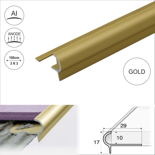 ROUNDED STAIR NOSING EDGE TRIM STEP NOSE EDGING NOSINGS FOR TILES A80