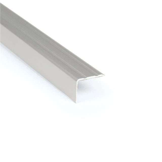 Self adhesive aluminium, wood/metal effect flooring stair nosing 0.9m