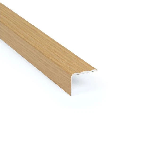 Self adhesive aluminium, wood/metal effect flooring stair nosing 0.9m