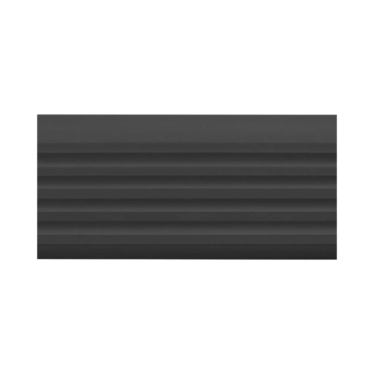 Stair Nosing PVC 40x25mm Silver 2.0m Self-Adhesive Flexible Anti-Slip Ribbed Pro