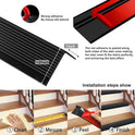 Stair Edge Trim,Vinyl Rubber Stair Nosing, Black Non-Slip Self Adhesive Stair E
