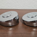 Stair Handrail End Caps for 54mm Round Wall Rails Pair of Chrome End Caps