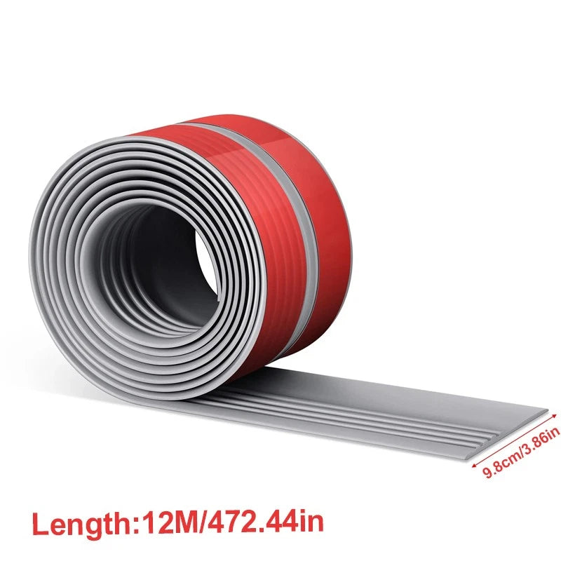 12M Rubber Stair Nosing Self Adhesive Vinyl Non-Slip Edge Trim Bullnose Strips D