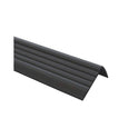 Stair Nosing Black PVC 40x25mm 1.2m Self-Adhesive Anti-Slip Ribbed Trim Durable