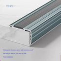 Stair Nosing Edge Trim Strips Aluminum Alloy Step Protector 0.9M tion grey