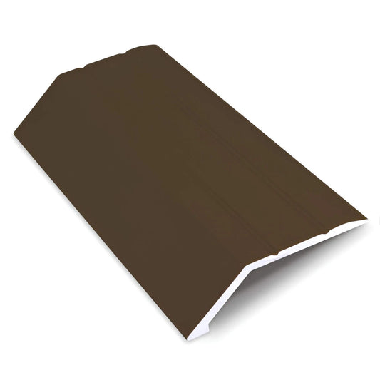 Transition Strip Aluminium Matt Brass 0.9m x 50mm Self Adhesive Ramp 15mm Cover