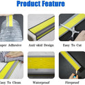 10M Bullnose Stair Anti Slip Nosing Self-Adhesive Vinyl Edging Strip
