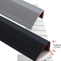 Trimold Vinyl Anti-Slip Stair Nosing Self Adhesive Non-slip Out/Indoor 10m Black