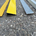 Painted aluminium anti-slip stair nosing / step edge - 9 grey & 1 yellow