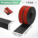 M Meterxity Stair Edge Trim 20Ft Vinyl Rubber Stair Nosing Non-Slip Self