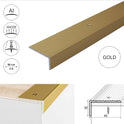 ALUMINIUM ANTI NON SLIP STAIR EDGE NOSING - STEP EDGING TRIM- 40 x 20mm A33
