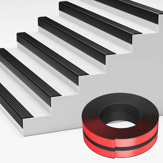 Self Adhesive Vinyl Stair Nosing Rubber Edging Step Protector for Indoor Outdoor