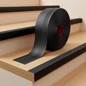 12m Self Adhesive Stair Nosing Rubber PVC Non-Slip Step Edge Trim Bullnose Strip