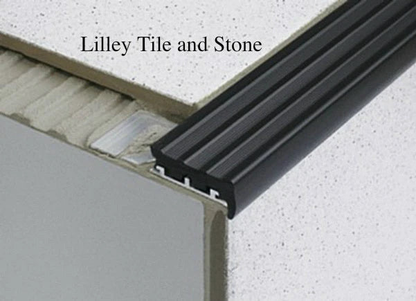 Aluminium Stair Nosing Profile for Tiles & Stone Dural Durastep Jumbo 2.5m Long