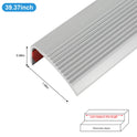 Rubber Stair Nosing Edge Anti non Slip PVC Angle Step Protect Edge Trim 39 Inch