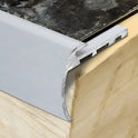 Stair Nosing Matt Black 37x5mm Aluminium LVT Bullnose Step Edge 2.7m PreDrilled